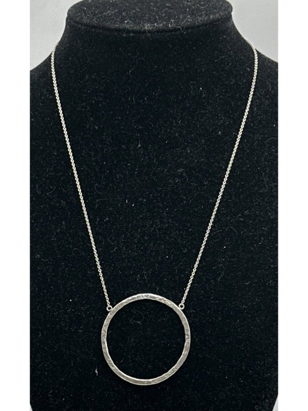 Silpada Duomo 925 sterling silver hammered stunning necklace 15” 2”ext